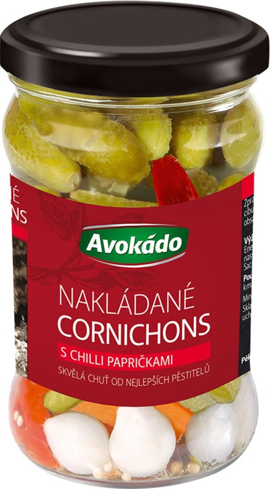 Avokádo Cornichons s Chilli Papričkami 300 g