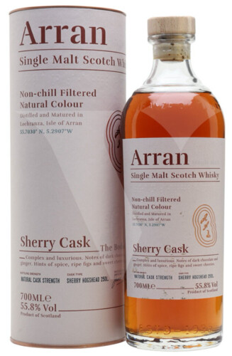 Arran Sherry Cask 55,8% 0,7 l (tuba)