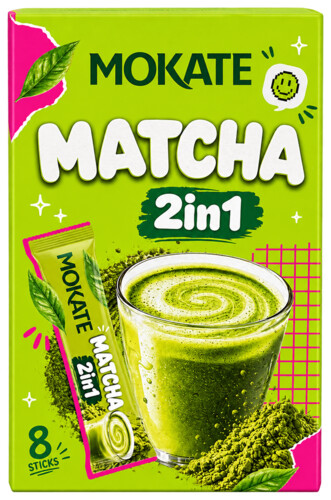 Mokate Matcha 2 in 1 8 ks 