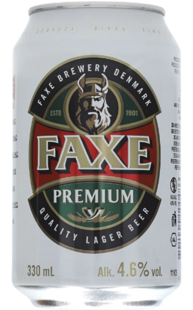 Faxe Premium 4,6% 0,33 l plech