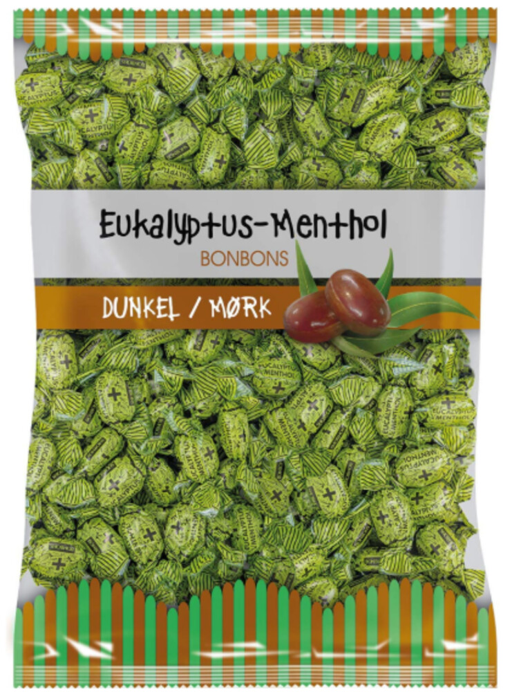 Eukalyptus Menthol Bonbons Dunkel 1 kg