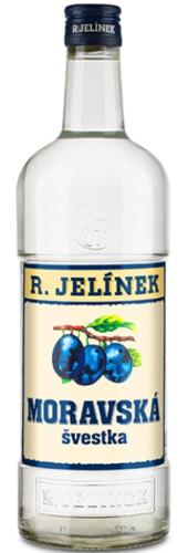R. Jelínek Moravská Švestka Bílá 38% 1 l (holá láhev)