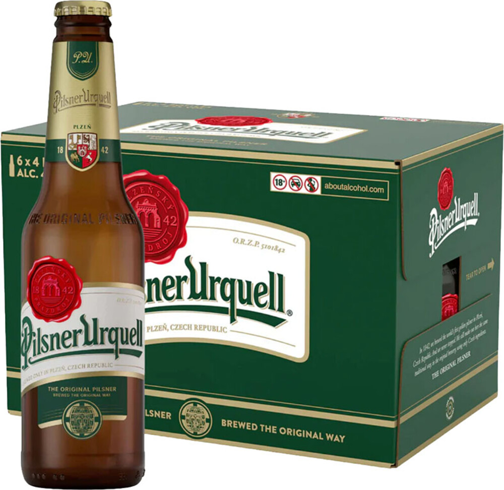 Pilsner Urquell 0,33 l sklo (pouze celé balení 24ks)