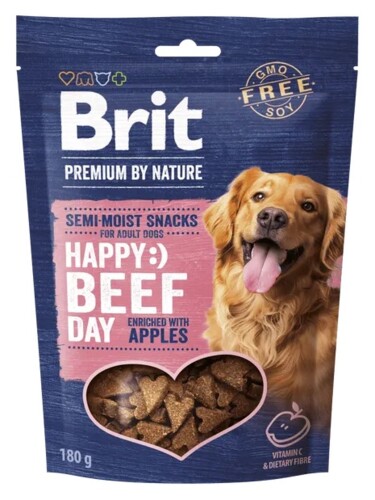 Brit Premium by Nature Semi-Moist Snacks Beef Apples 180 g