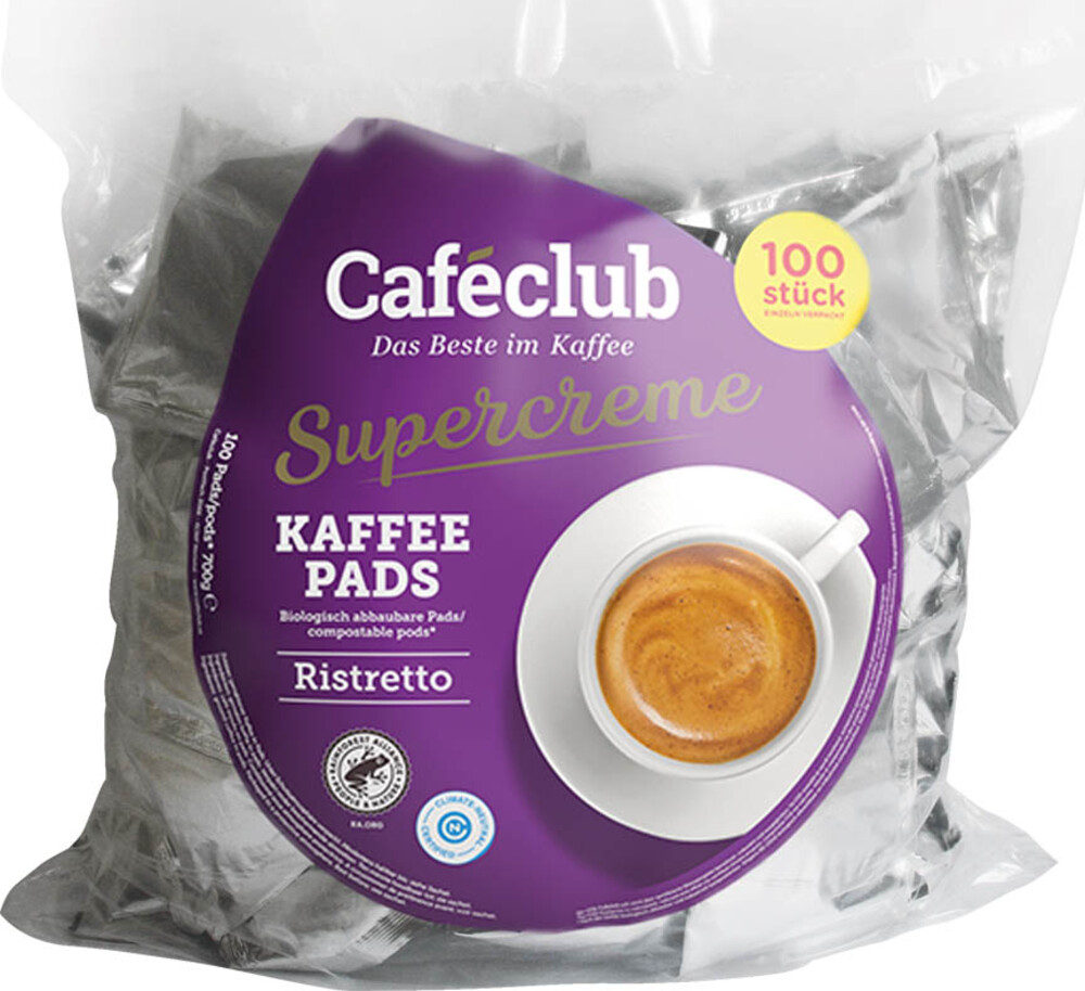 Caféclub Ristretto pads 100 ks