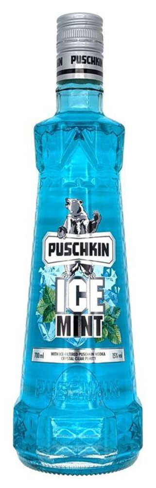 Puschkin Ice Mint 15% 0,7 l (holá láhev)