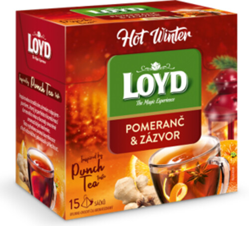 Loyd Hot Winter Pomeranč a Zázvor 15 x 3 g