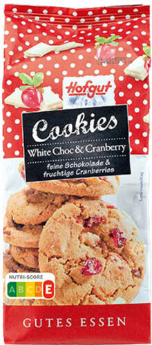 Hofgut Cookies White Choc Cranberry 200 g