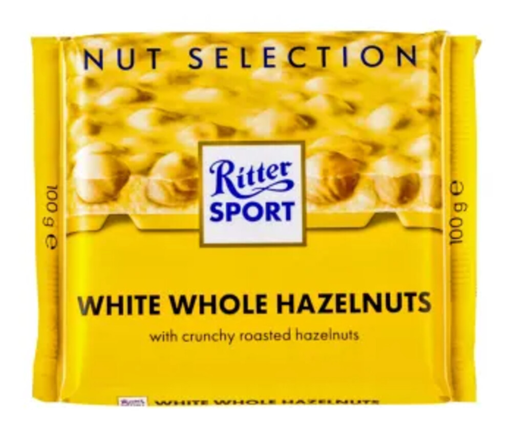 Ritter Sport White Whole Hazelnuts 100 g