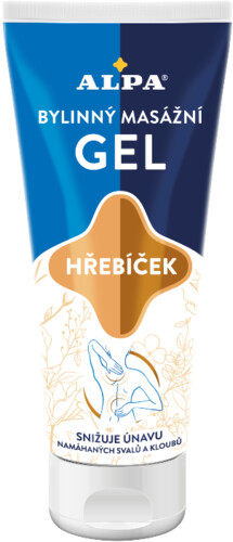 Alpa bylinný masážní gel Hřebíček 100 ml