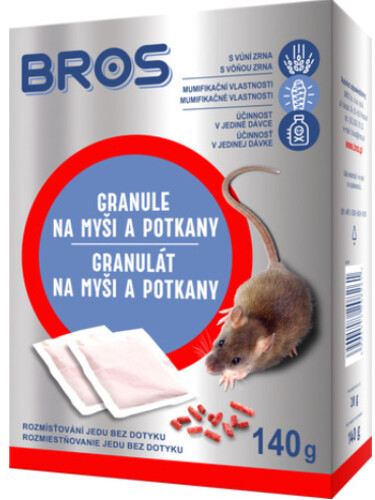 Bros Granule na Myši a Potkany 140g