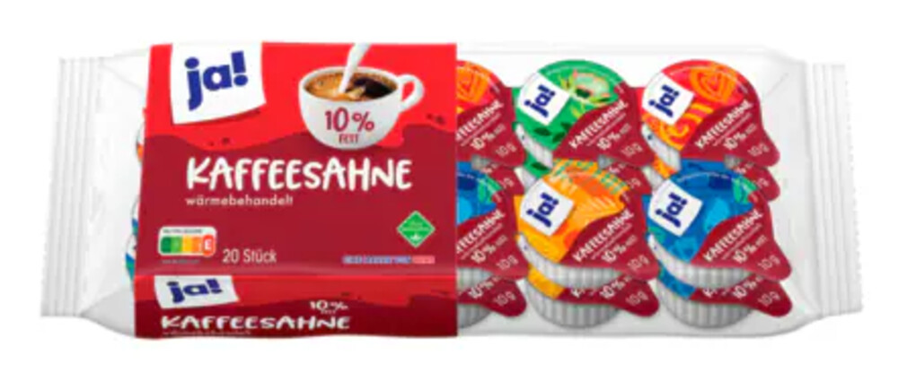 Ja! Kaffeesahne 10% 20 x 10 g   
