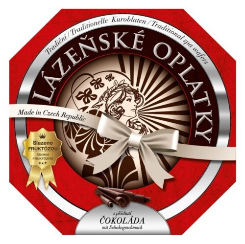 Hodonín Lázeňské oplatky čokoláda DIA 180 g