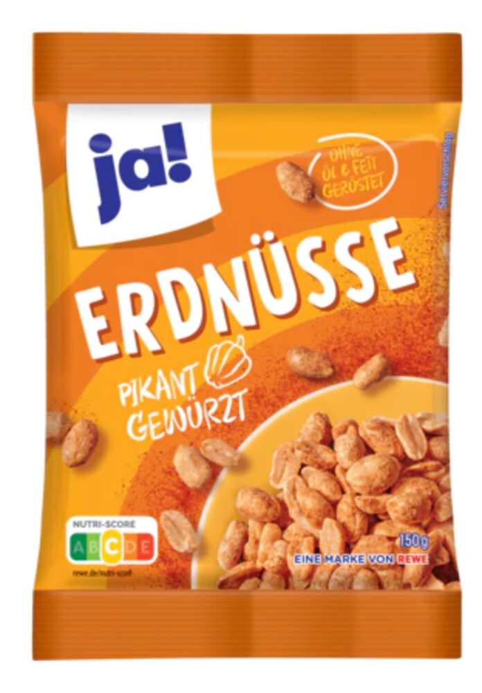 Ja! Erdnuesse Pikant Gewürzt 150 g