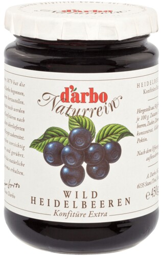 Darbo Naturrein Wid Heidelbeeren 450 g