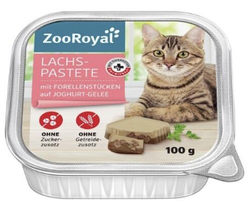 ZooRoyal Lachs-Pastete Forellenstück  Joghurt 100 g