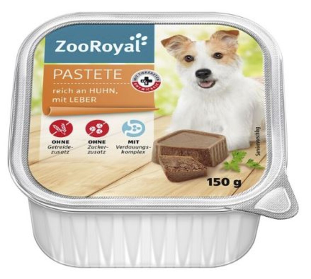 ZooRoyal Pastete Huhn mit Leber 150 g