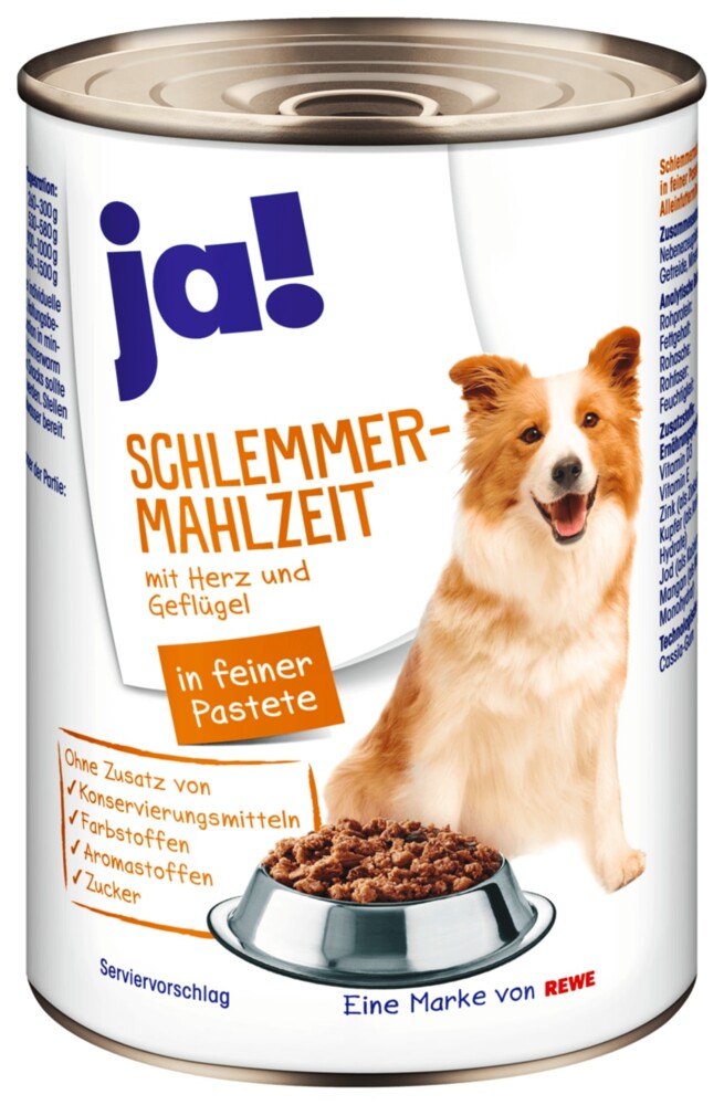 Ja! Schlemmermahlzeit mit Herz Geflügel 400g