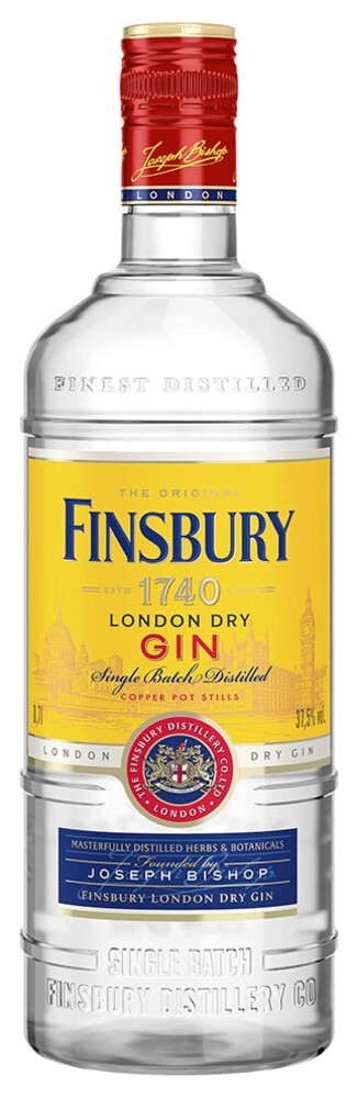 Finsbury London Dry Gin 37,5% 1 l (holá láhev)