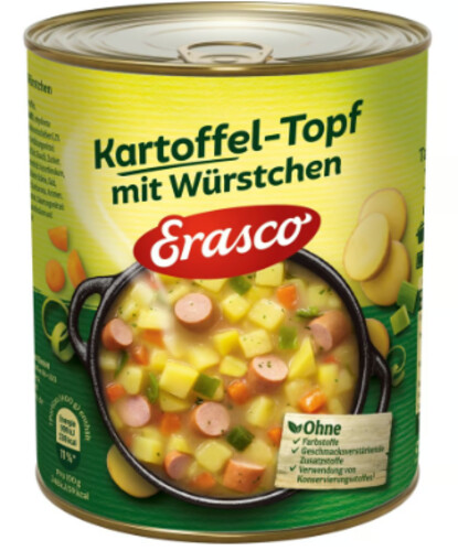 Erasco Kartoffel-Topf mit Würstchen 800 g