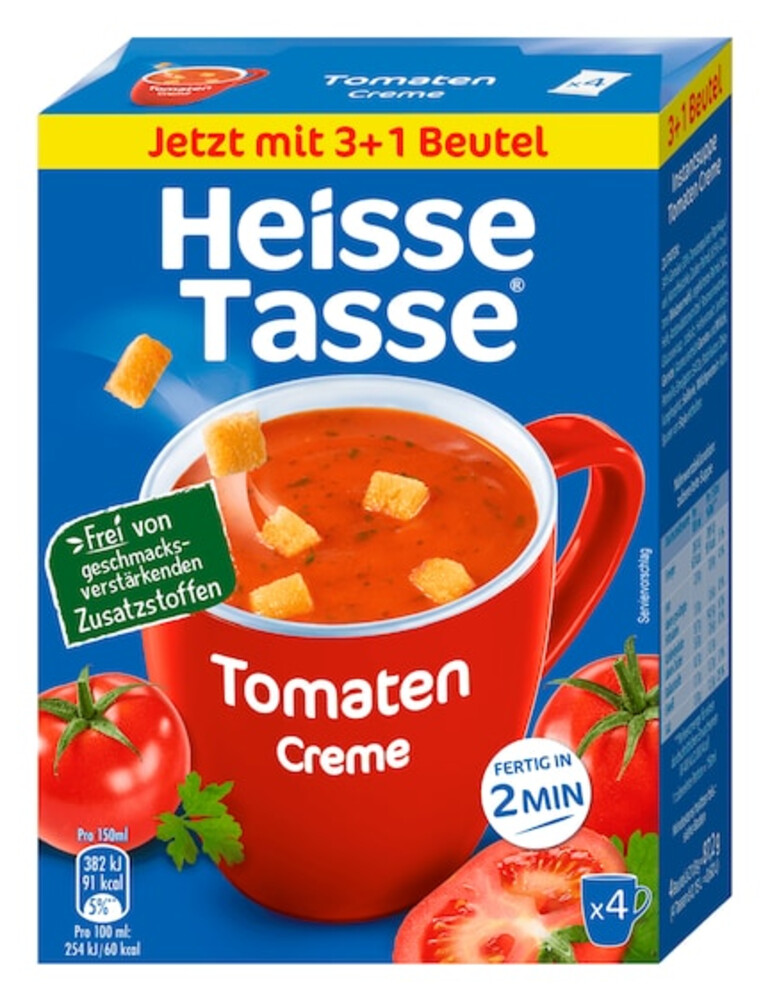 Heisse Tasse Tomaten Creme 4Port. 87,2 g