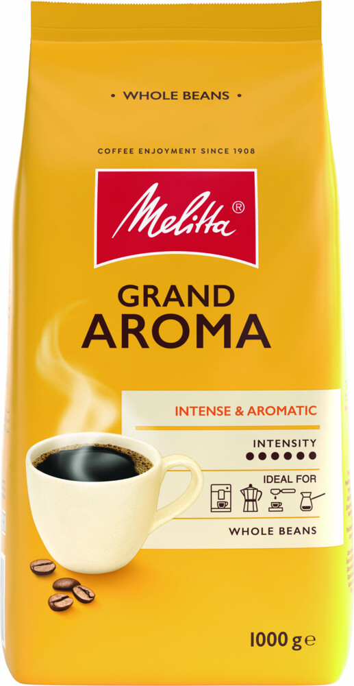 Melitta Grand Aroma zrnková káva 1 kg