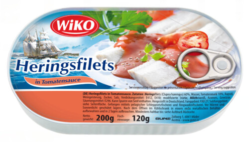 Wiko Heringfilet Tomatensos 200 g