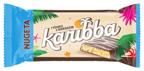 Chocoland Nugeta Karibba Sójová tyčinka s kokosem tmavá 80 g
