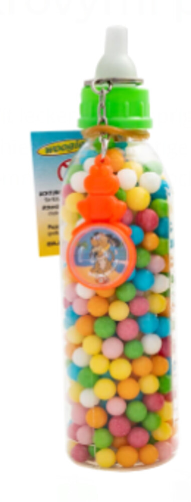 Dětská lahvička s cukrovými perličkami 100 g