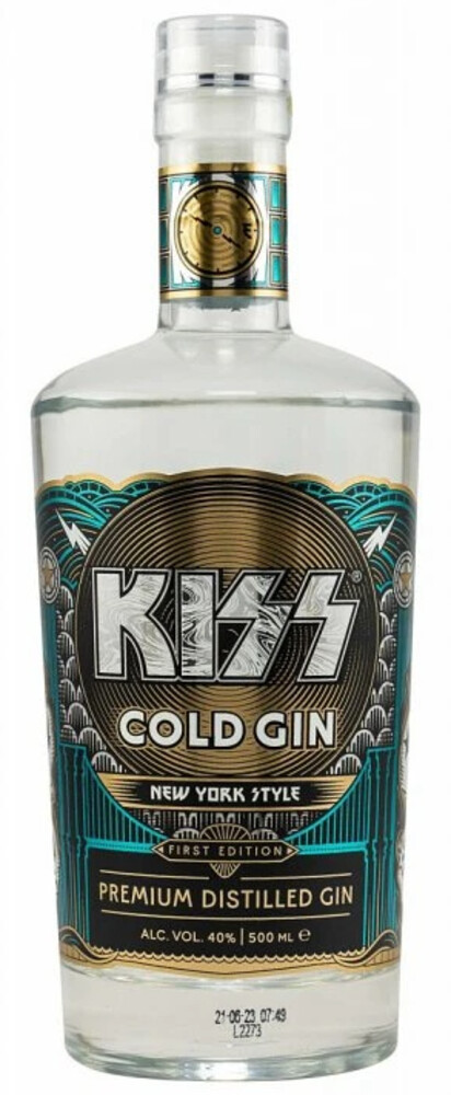 Kiss Cold Gin New York Style 40% 0,5 l (holá láhev)