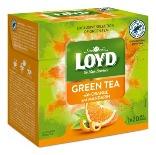 Loyd Green Tea Orange and Mandarin 20 x 1,5 g