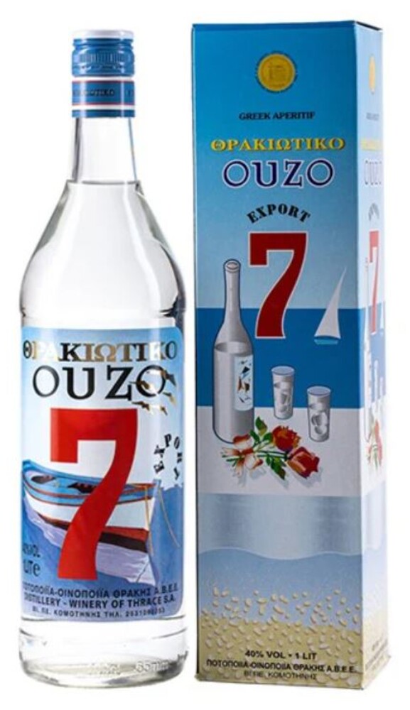 Ouzo  7  40% 1 l (karton)