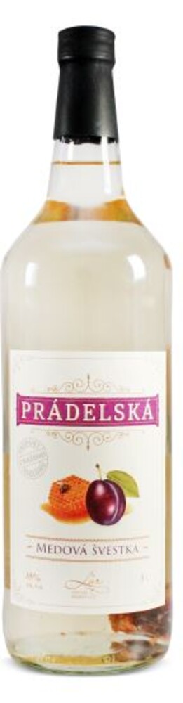 L´or Prádelská Medová Švestka 35% 1 l (holá láhev)