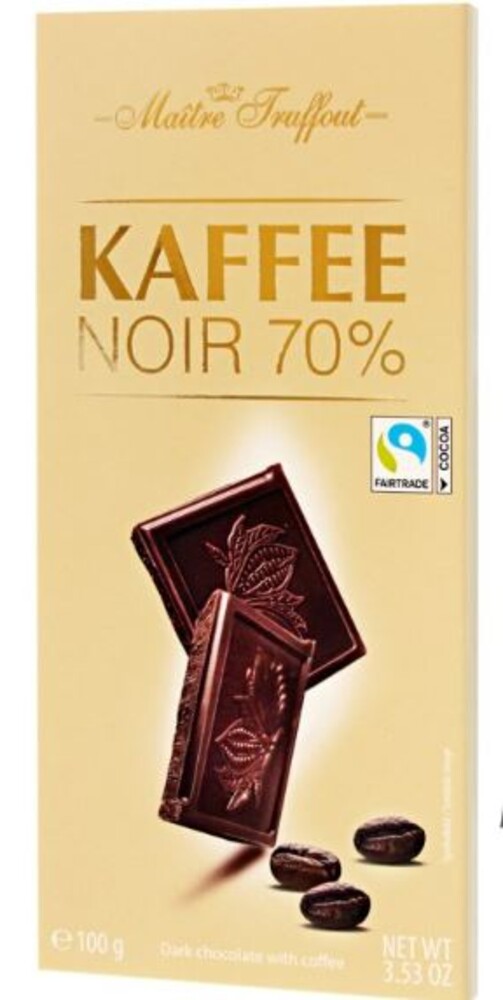 Maitre Truffout Kaffe Noir 70%  100 g