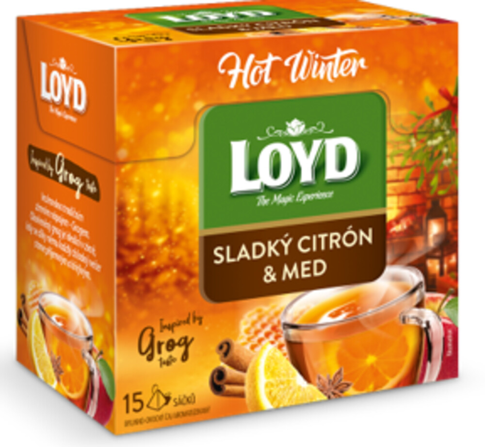 Loyd Hot Winter Sladký Citron a med 15 x 3 g