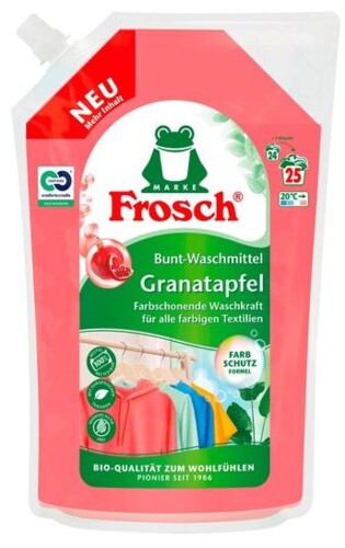 Frosch Granatapfel Bunt Waschmittel 25 wl 1,5 l