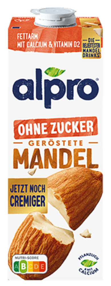 Alpro Drink Mandel Ohne Zucker Geröstet 1 l