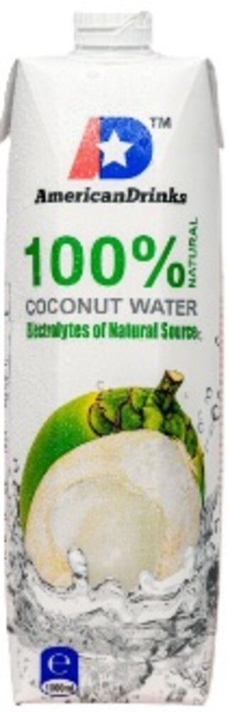 American Drinks 100% Natural Coconut Water 1 l