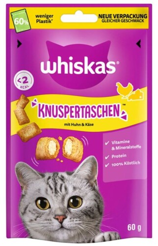 Whiskas Knuspertaschen mit Huhn und Käse 60 g