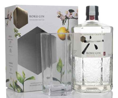 Suntory Roku Gin 43% 0,7 l + sklenička (karton)