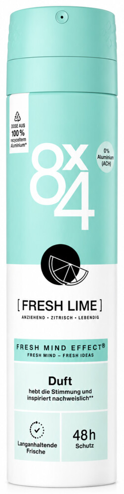 8x4 Fresh Lime Deo sprej pro ženy 150ml