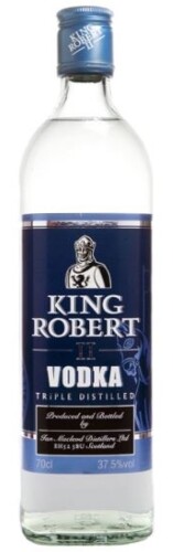 King Robert II. Vodka 43% 1 l (holá láhev)