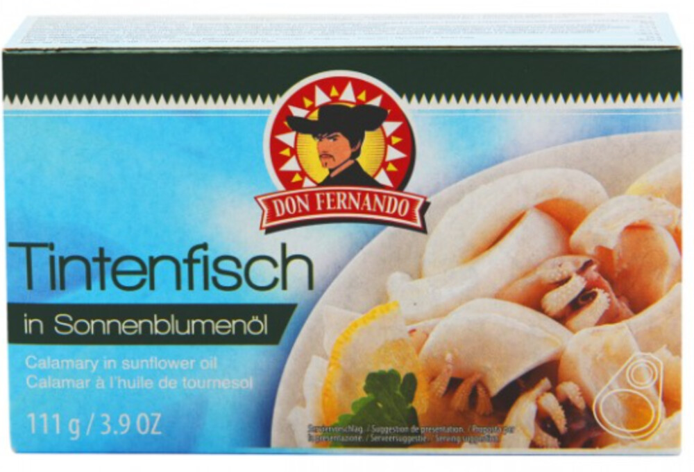 Tintenfisch in Pflanzeöl / Sonnenblumenöl 111 g