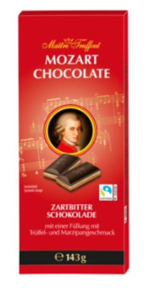 Maitre Truffout Mozart Chocolate Zartbitter 143 g