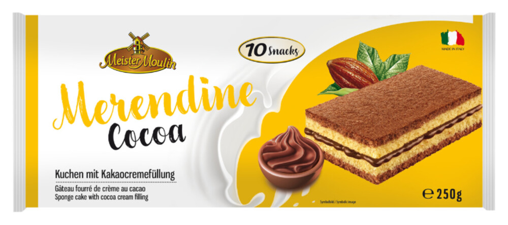 Meister Moulin Merendine Kuchenschnitten Cocoa 250 g