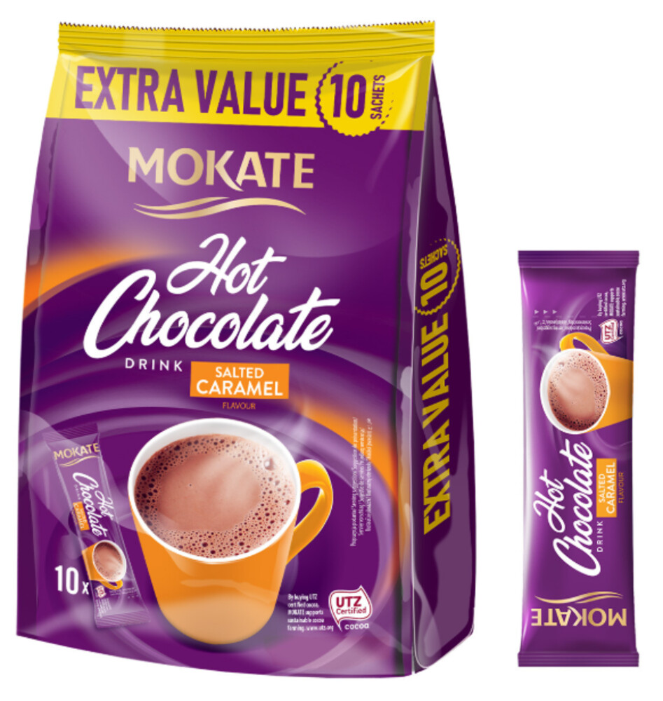 Mokate Horká Čokoláda Salted Caramel 10 x 18 g 