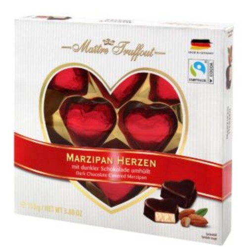 Maitre Truffout Marzipan Herzen 110 g