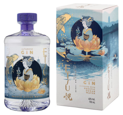 Etsu Pacific Ocean Water Japanischer Gin 45% 0,7 l (Karton)
