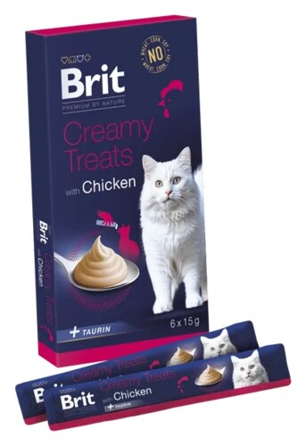 Brit Premium by Nature Creamy Treats with Chicken 6 x 15 g