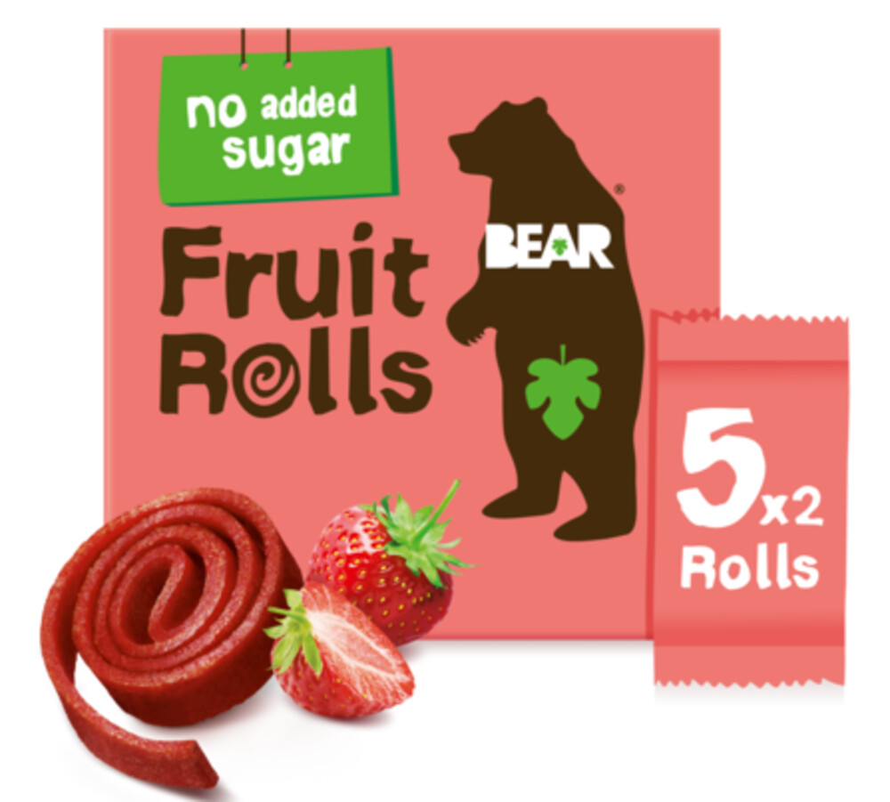Bear Fruit Rolls Strawberry 2 x 5 ks 100 g